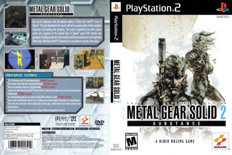 Metal Gear Solid 2: Substance - PlayStation 2 | VideoGameX