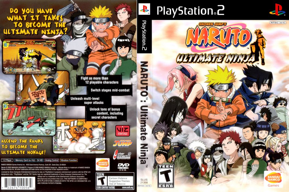 Naruto Ultimate Ninja Playstation Videogamex