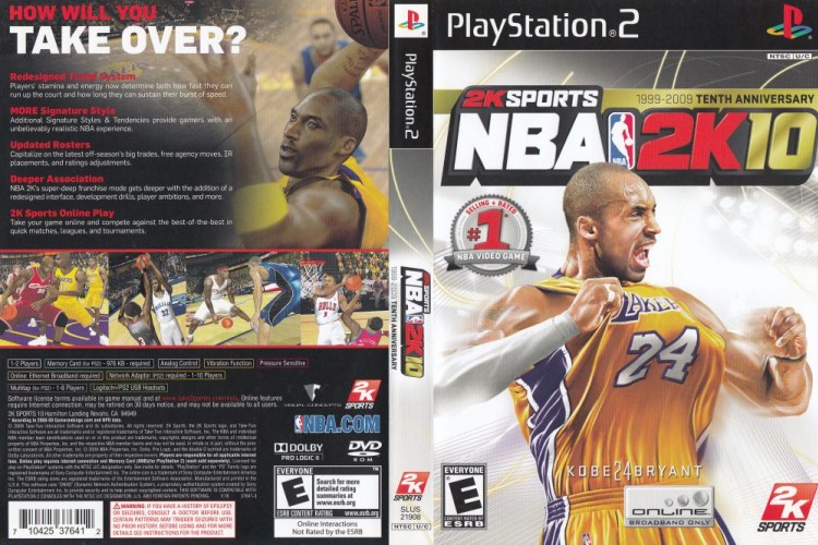 NBA 2K10 - PlayStation 2 | VideoGameX