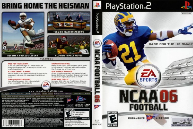 NCAA Football 06 - PlayStation 2 | VideoGameX