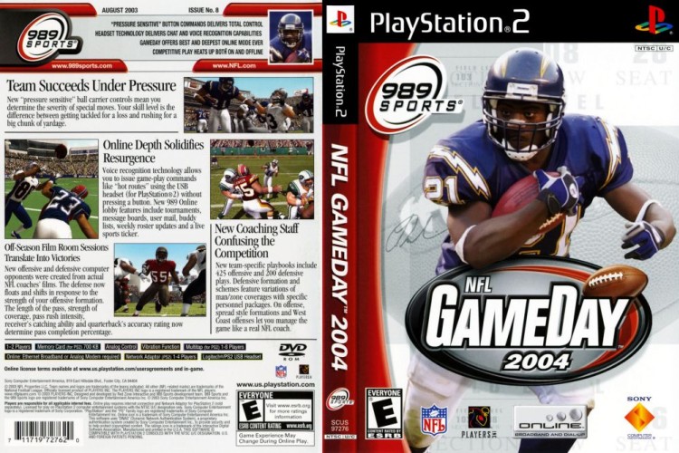 NFL GameDay 2004 - PlayStation 2 | VideoGameX