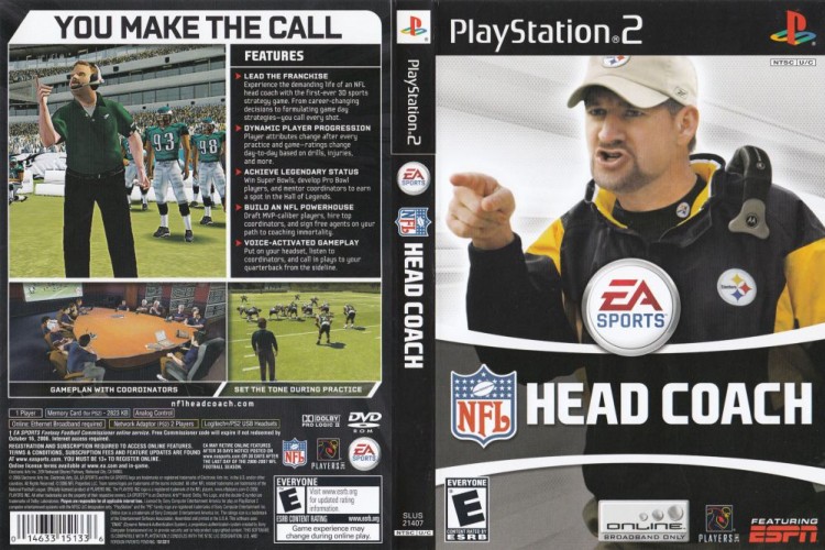 NFL Head Coach - PlayStation 2 | VideoGameX