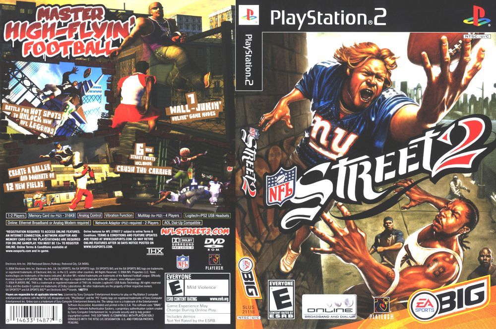 nfl street playstation 2