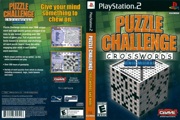 Puzzle Challenge: Crosswords & More! - PlayStation 2 | VideoGameX