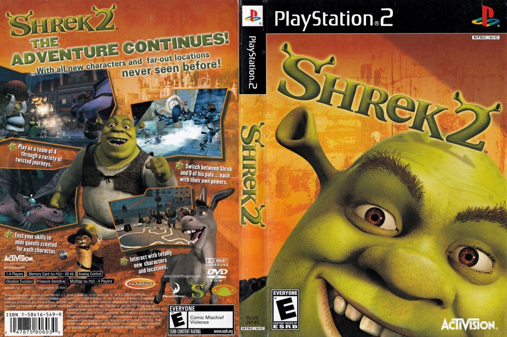  Shrek 2 - PlayStation 2 : Video Games
