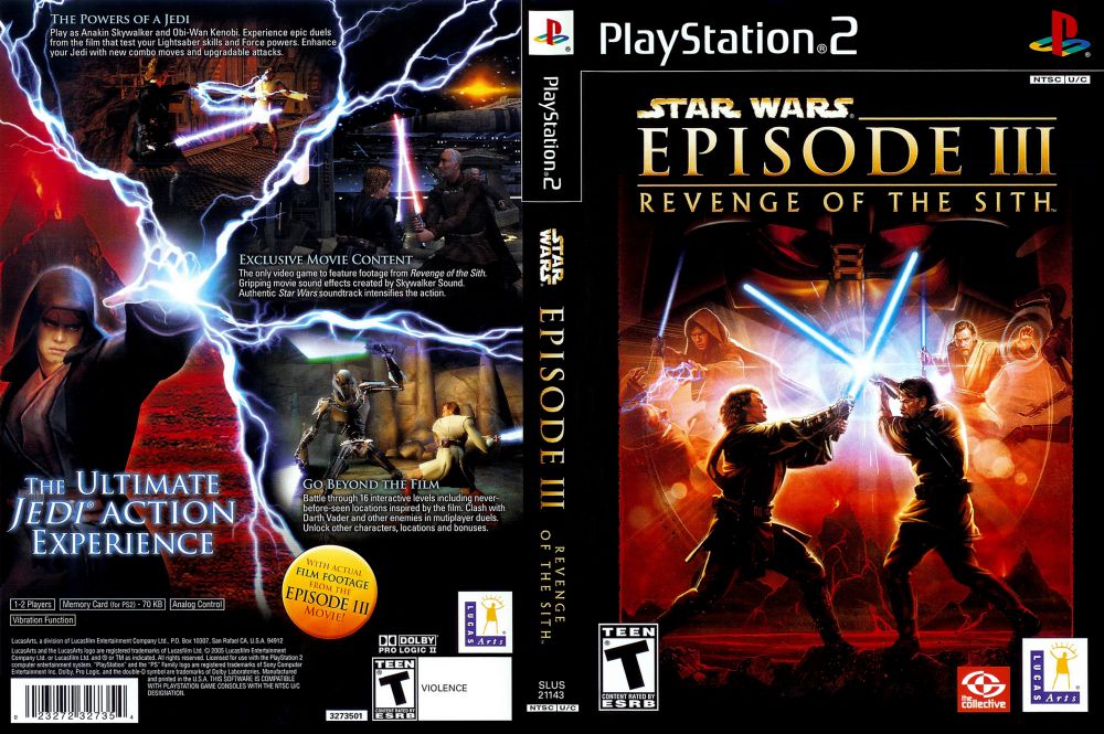 playstation 2 revenge of the sith