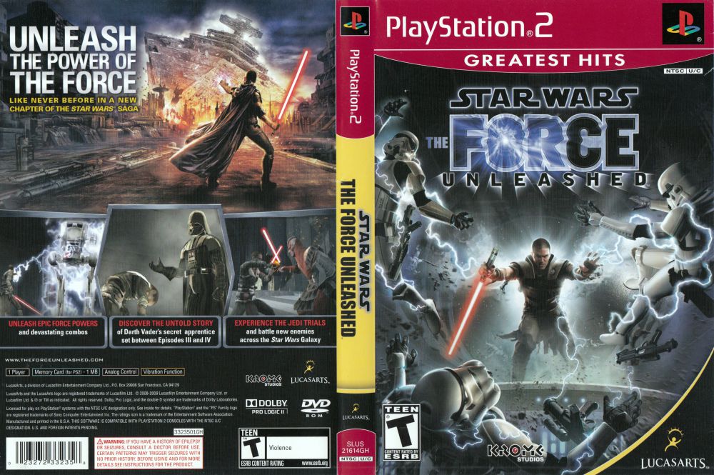 star wars the force unleashed psn