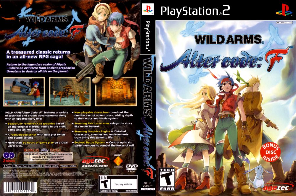 Wild ARMs deals Alter Code: F For Playstation 2