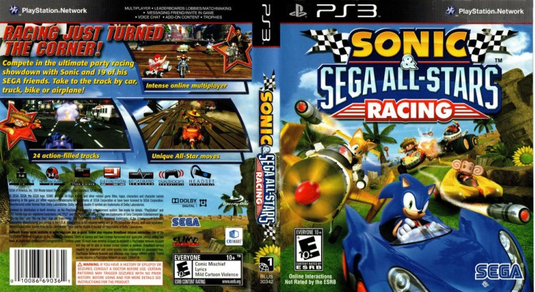 Sonic & Sega All-Stars Racing - PlayStation 3 | VideoGameX