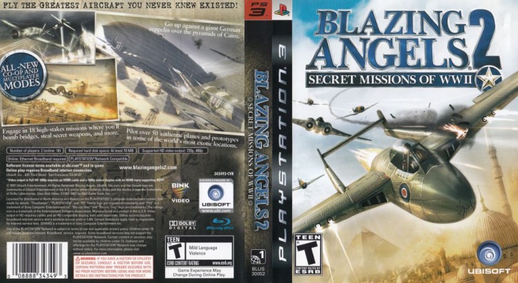 Blazing Angels 2: Secret Missions of WWII - PlayStation 3 | VideoGameX