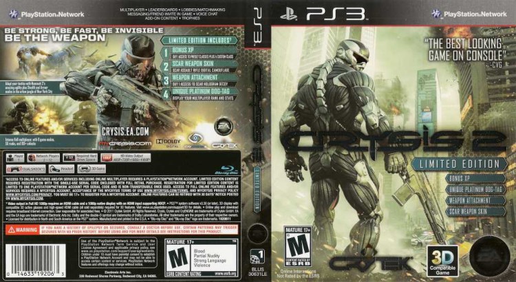 Crysis 2: Limited Edition - PlayStation 3 | VideoGameX