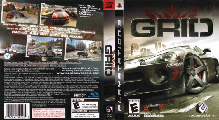 GRID - PlayStation 3 | VideoGameX