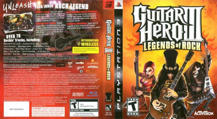 Guitar Hero III: Legends of Rock: Game Only - PlayStation 3 | VideoGameX