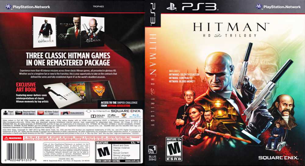 Hitman Trilogy Hd - Playstation 3 