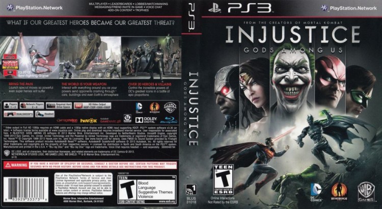 Injustice: Gods Among Us - PlayStation 3 | VideoGameX