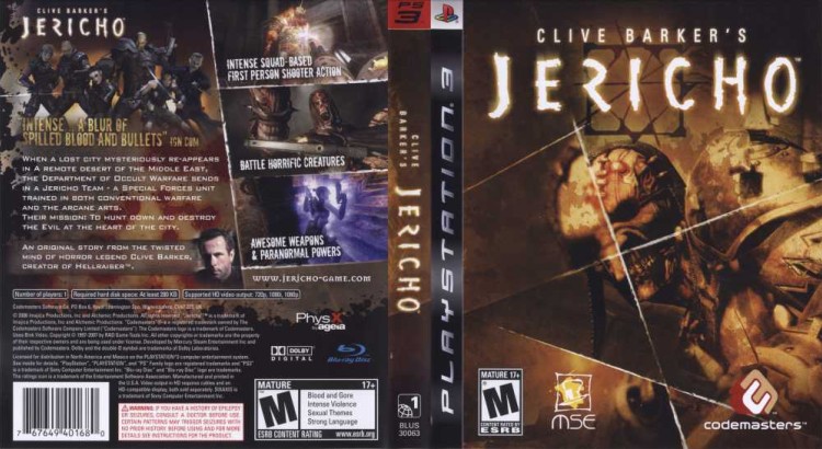 Clive Barker's Jericho - PlayStation 3 | VideoGameX