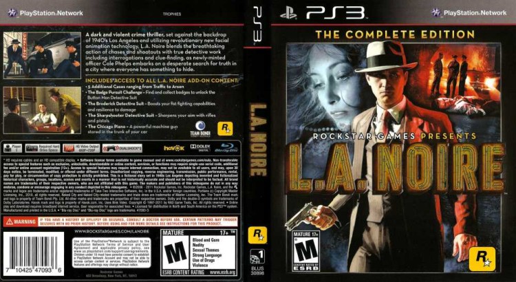 L.A. Noire: The Complete Edition - PlayStation 3 | VideoGameX