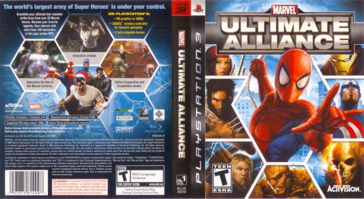 Marvel: Ultimate Alliance - PlayStation 3 | VideoGameX