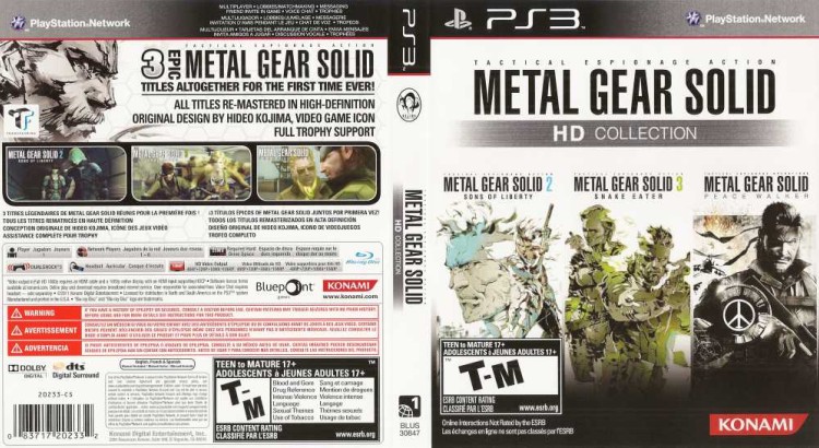 Metal Gear Solid HD Collection - PlayStation 3 | VideoGameX