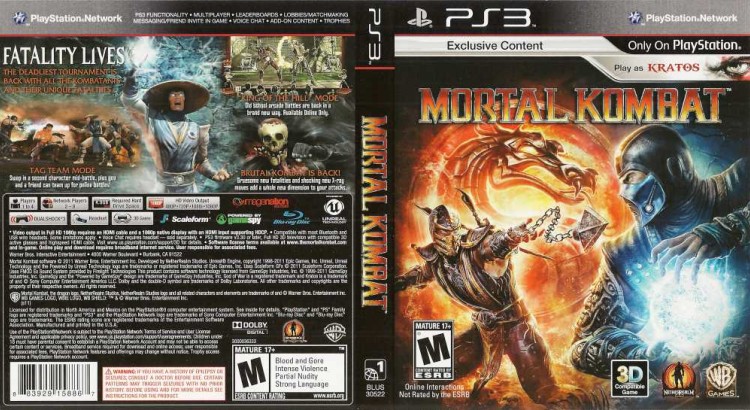 Mortal Kombat - PlayStation 3 | VideoGameX