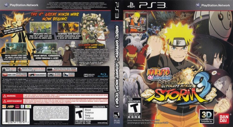 Naruto Shippuden: Ultimate Ninja Storm 3 - PlayStation 3 | VideoGameX