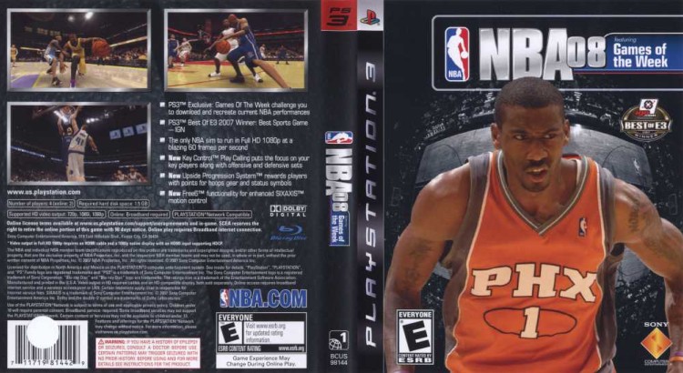 NBA 08 - PlayStation 3 | VideoGameX