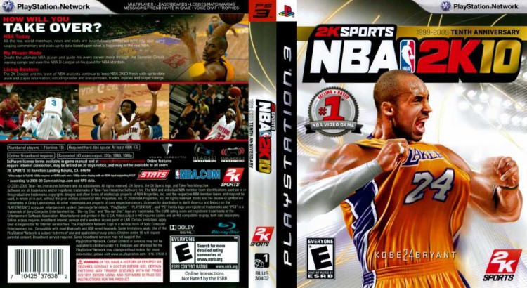 NBA 2K10 - PlayStation 3 | VideoGameX