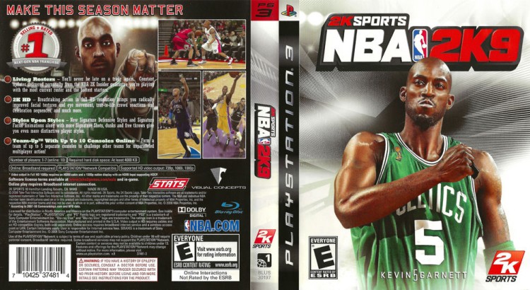 NBA 2K9 - PlayStation 3 | VideoGameX