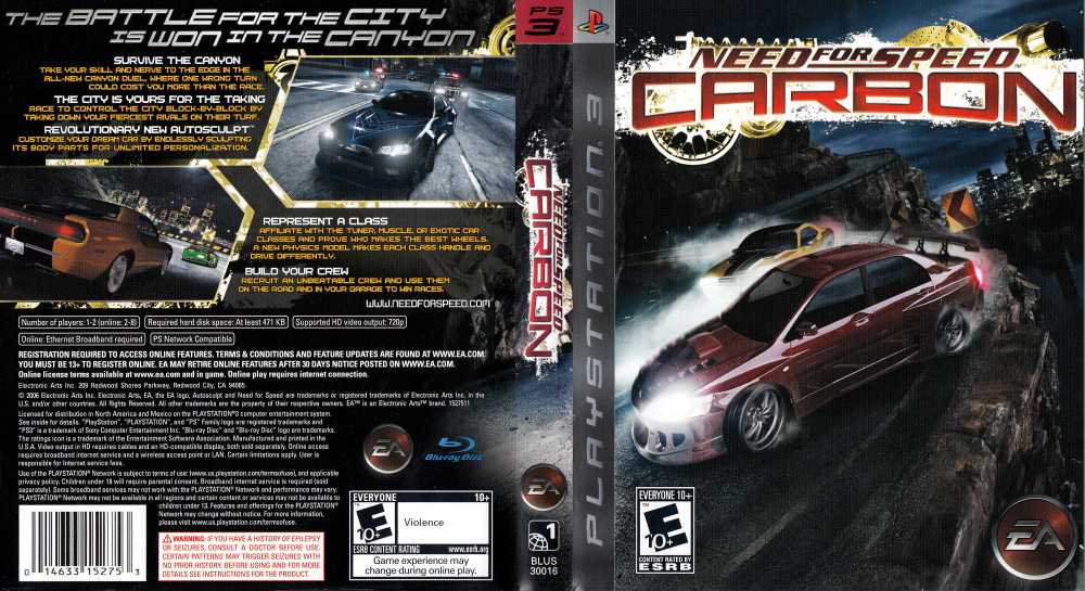 ps3 need for speed carbon