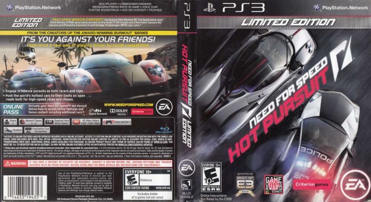 Need for Speed: Hot Pursuit - PlayStation 3 | VideoGameX