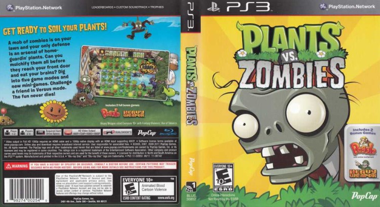 Plants vs. Zombies - PlayStation 3 | VideoGameX