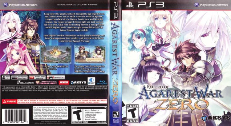 Record of Agarest War Zero - PlayStation 3 | VideoGameX