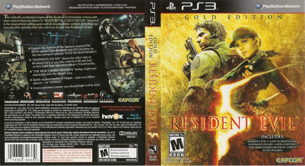resident evil 5 ps3 review