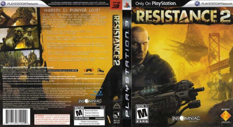 Resistance 2 - PlayStation 3 | VideoGameX