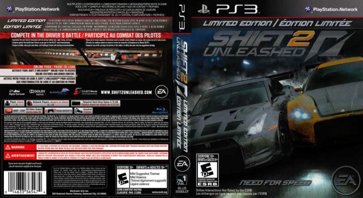 Shift 2: Unleashed [Limited Edition] - PlayStation 3 | VideoGameX