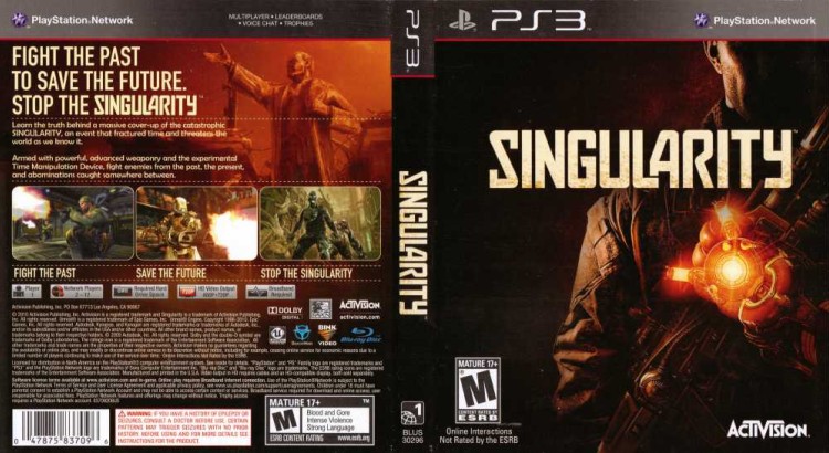 Singularity - PlayStation 3 | VideoGameX