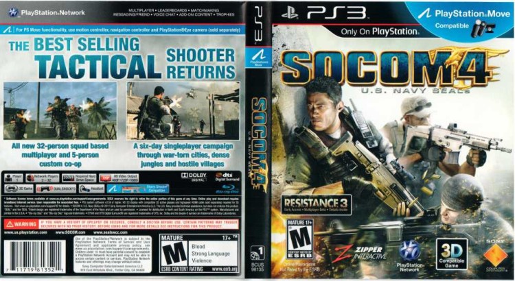 SOCOM 4: U.S. Navy Seals - PlayStation 3 | VideoGameX