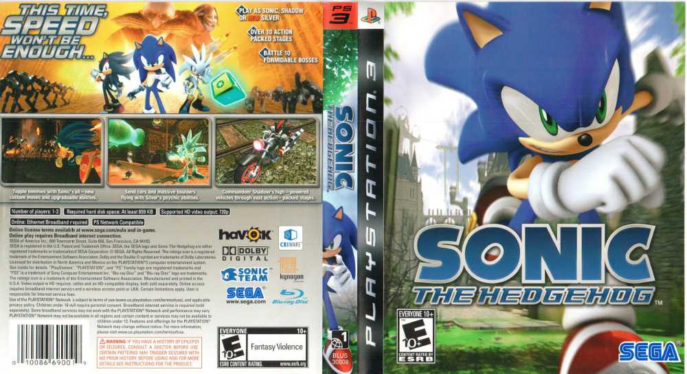 Sonic the Hedgehog - PlayStation 3, PlayStation 3