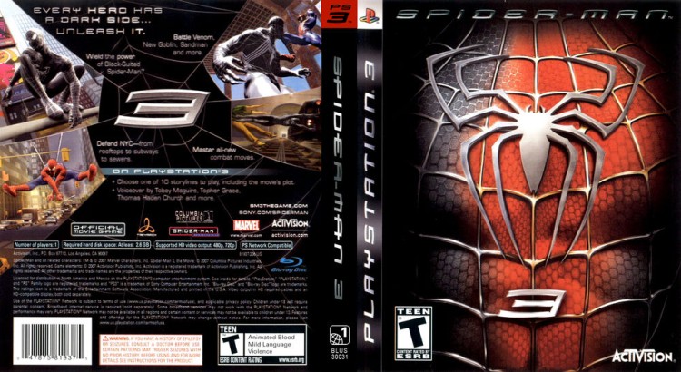 Spider-Man 3 - PlayStation 3 | VideoGameX