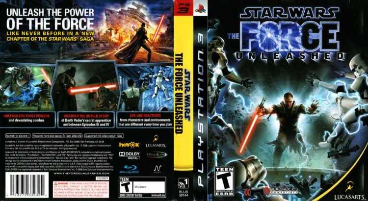 Star Wars: Force Unleashed - PlayStation 3 | VideoGameX