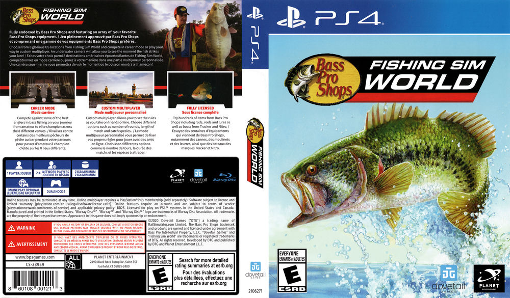  Bass Pro Shops Fishing Sim World : Planet Entertainment LLC:  Video Games