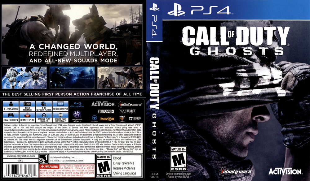 Call of Duty: Ghosts - PlayStation 4, call duty ghosts ps4