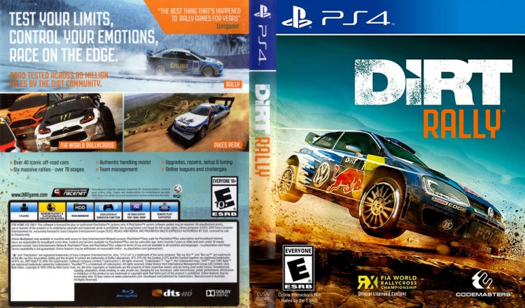 DiRT Rally - PlayStation 4 | VideoGameX