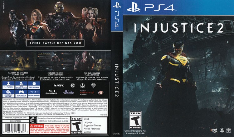 Injustice 2 - PlayStation 4 | VideoGameX