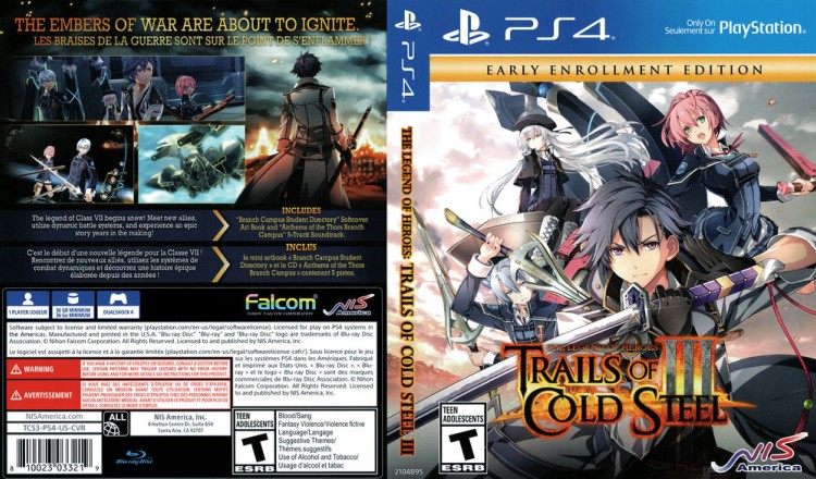 Legend of Heroes, The: Trails of Cold Steel III [Early Enrollment Edition] - PlayStation 4 | VideoGameX