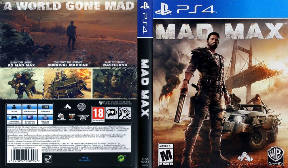 Mad Max - PS4 - Brand New, Factory Sealed