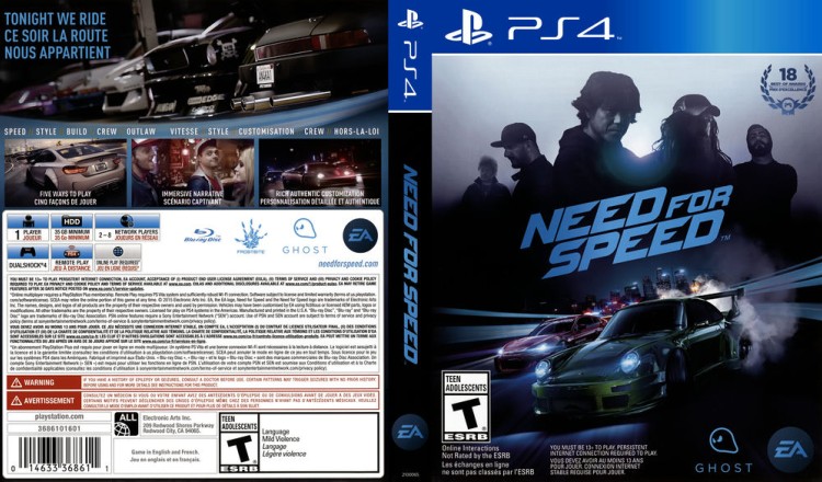 Need for Speed - PlayStation 4 | VideoGameX