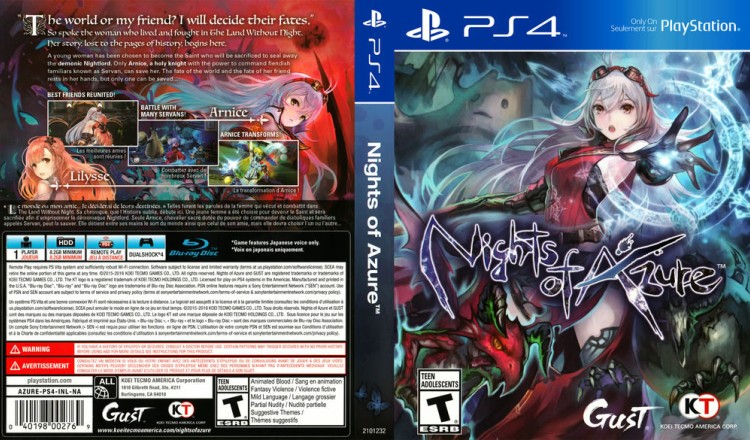 Nights of Azure - PlayStation 4 | VideoGameX