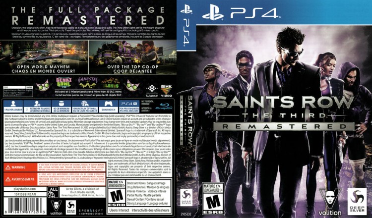 Saints Row: The Third: Remastered - PlayStation 4 | VideoGameX