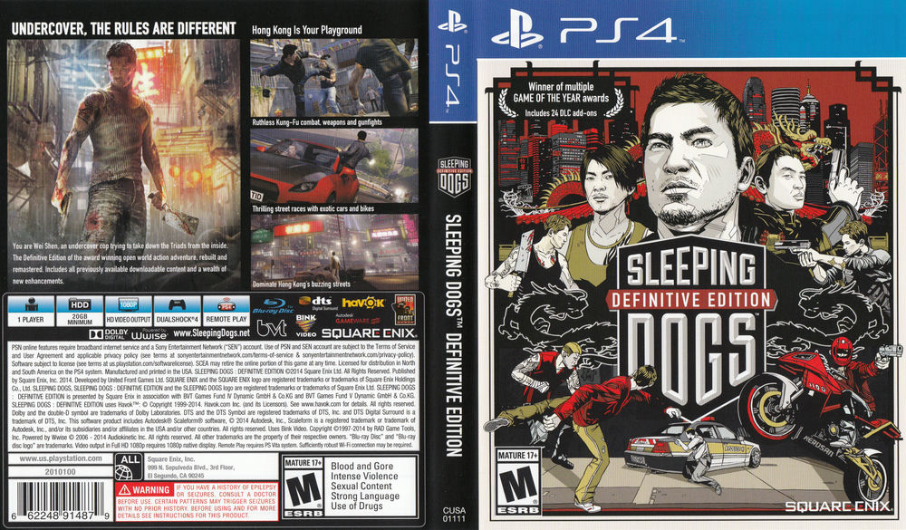Sleeping Dogs Definitive Edition - PlayStation 4
